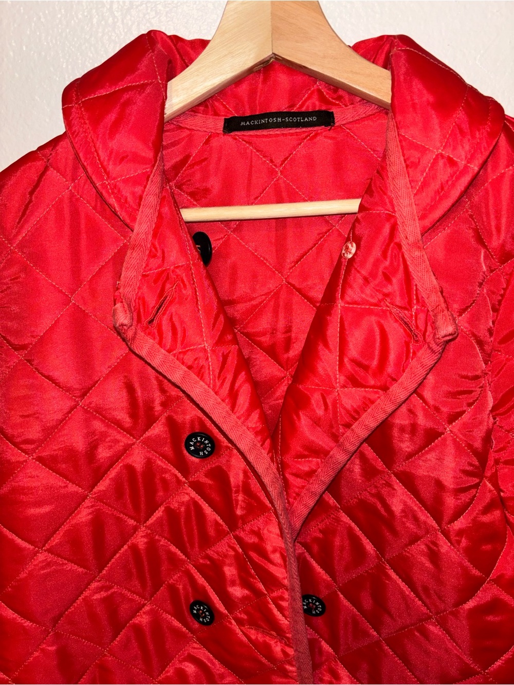 Macintosh scotland Collared Quilted Jacket Made In Scotland women 40 - Picture 3 of 8